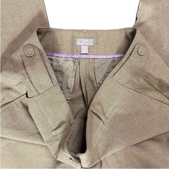 J Jill Genuine Fit Below Career Dress Pants Women’s SZ 10 Khaki Stretch Pockets - Picture 6 of 10